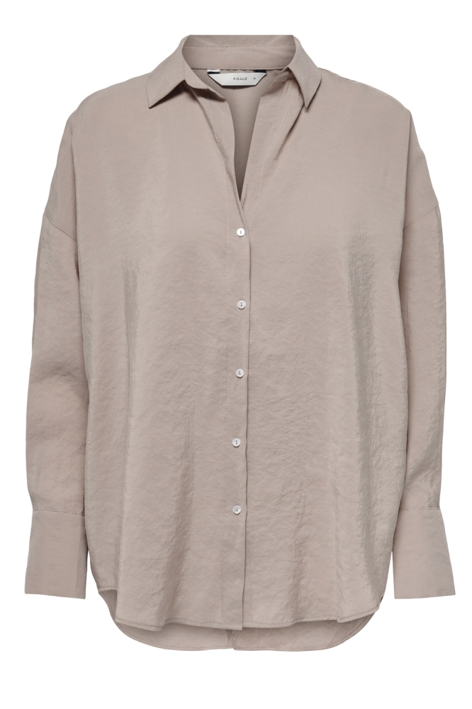 ONLZAZIMA L/S LOOSE SHIRT WVN NOOS 15272523 Silver Mink